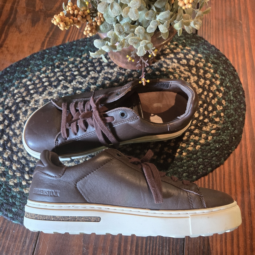 Birkenstock Dark Brown Leather Sneakers